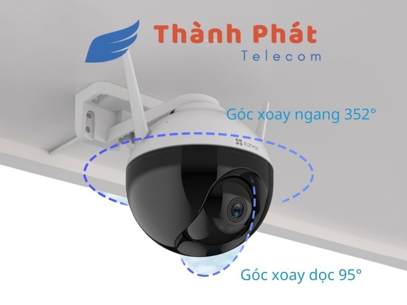 Ezviz C8C xoay và nghiêng